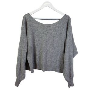 Autumn Cashmere 100% Cashmere Cropped Draped Back Sweater Size XS